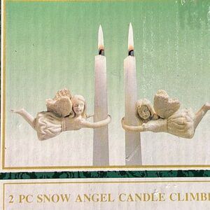 NWT RETRO SNOW ANGEL CANDLE CLIMBERS CERAMIC STILL IN ORIGINAL PACKAGING